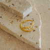 Fleur Open Twist Flower Ring