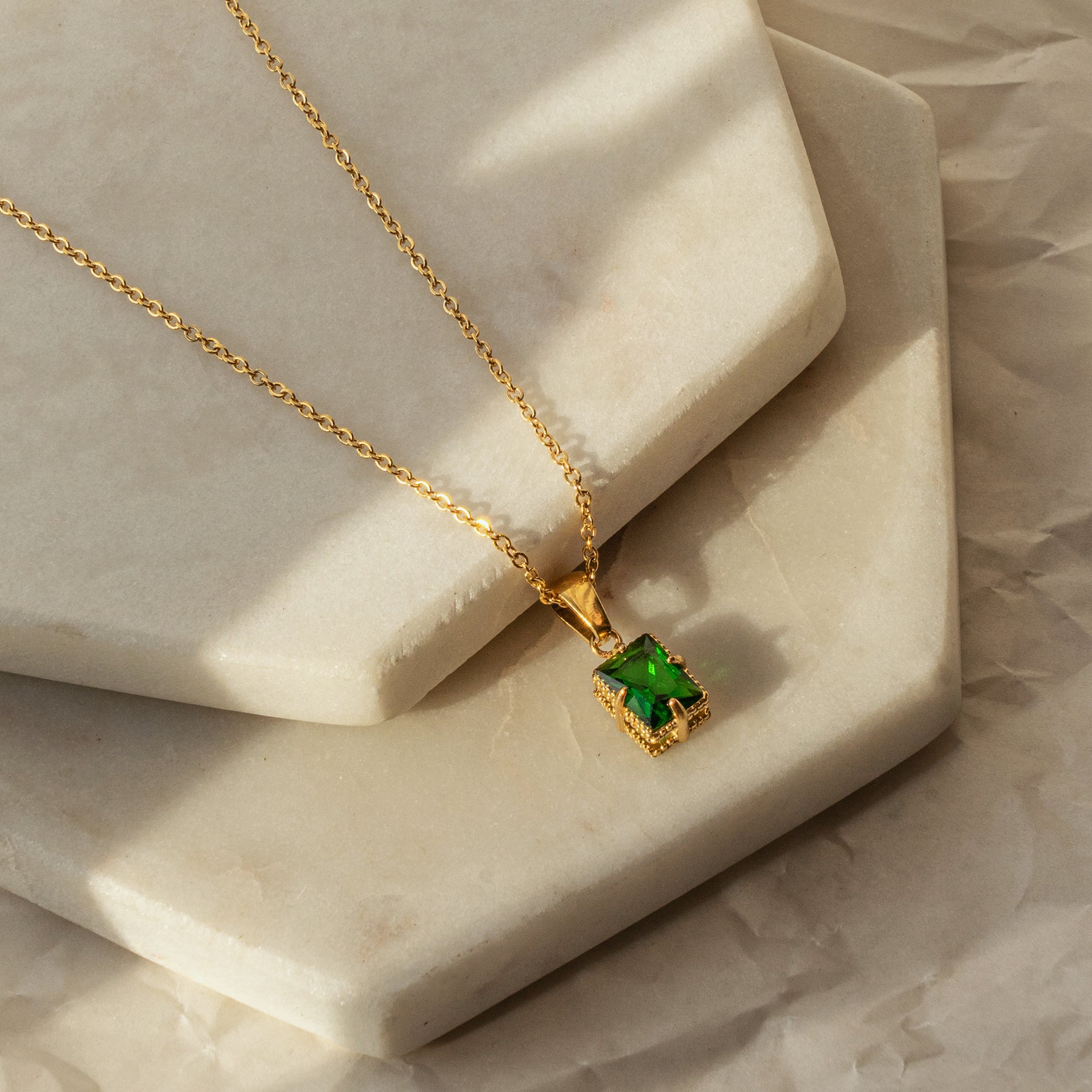 Elodie Emerald Necklace