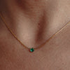Aurora Round Cut Pendant Necklace