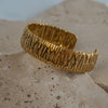 Breda Textured Cuff Bangle