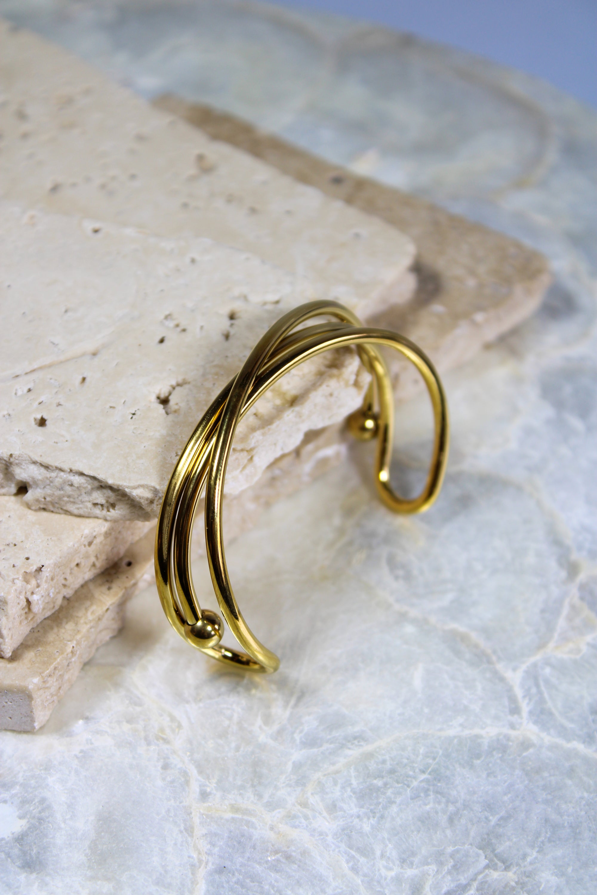 Britt Twisted Cuff Bangle