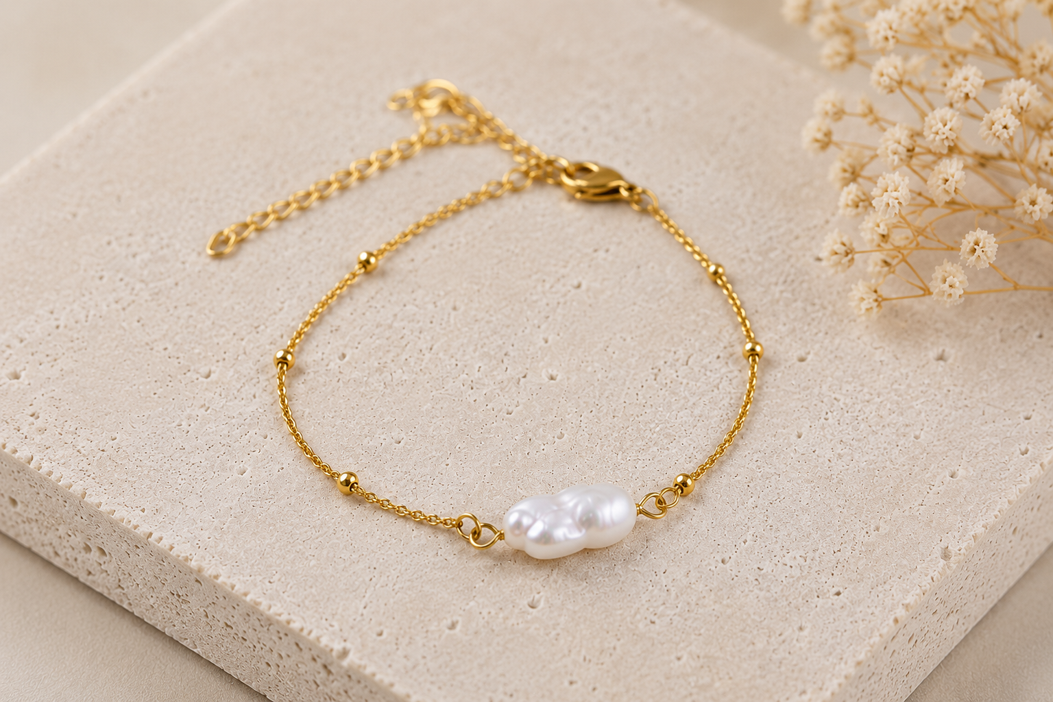 Elke Baroque Pearl Bracelet