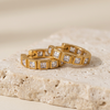 Mireya Crystal Hoops