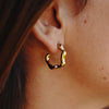 Sienna gold hoop earrings