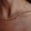 Dorota Zirconia Gold Necklace when worn