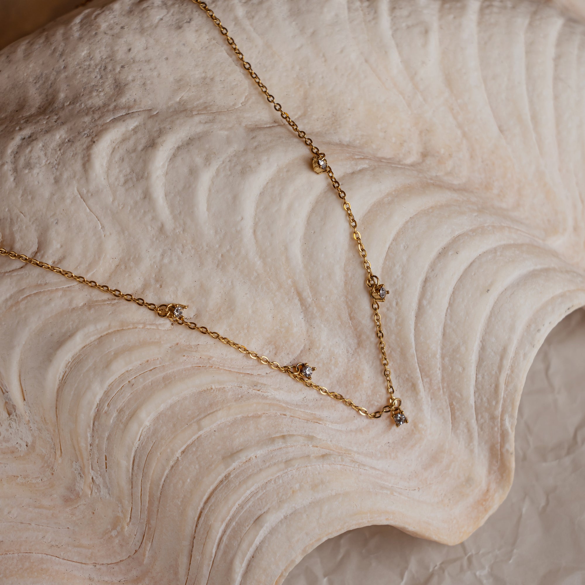 Elena Gem Station Necklace
