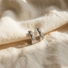 Eliska Zirconia Huggie Earrings