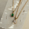 Elodie Emerald Cut Pendant Necklace
