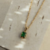 Elodie Emerald Cut Pendant Necklace