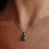 Elodie Emerald Cut Pendant Necklace