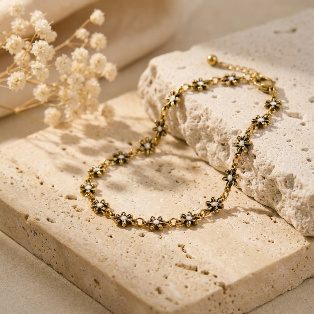 Aikaterini Flower Bracelet