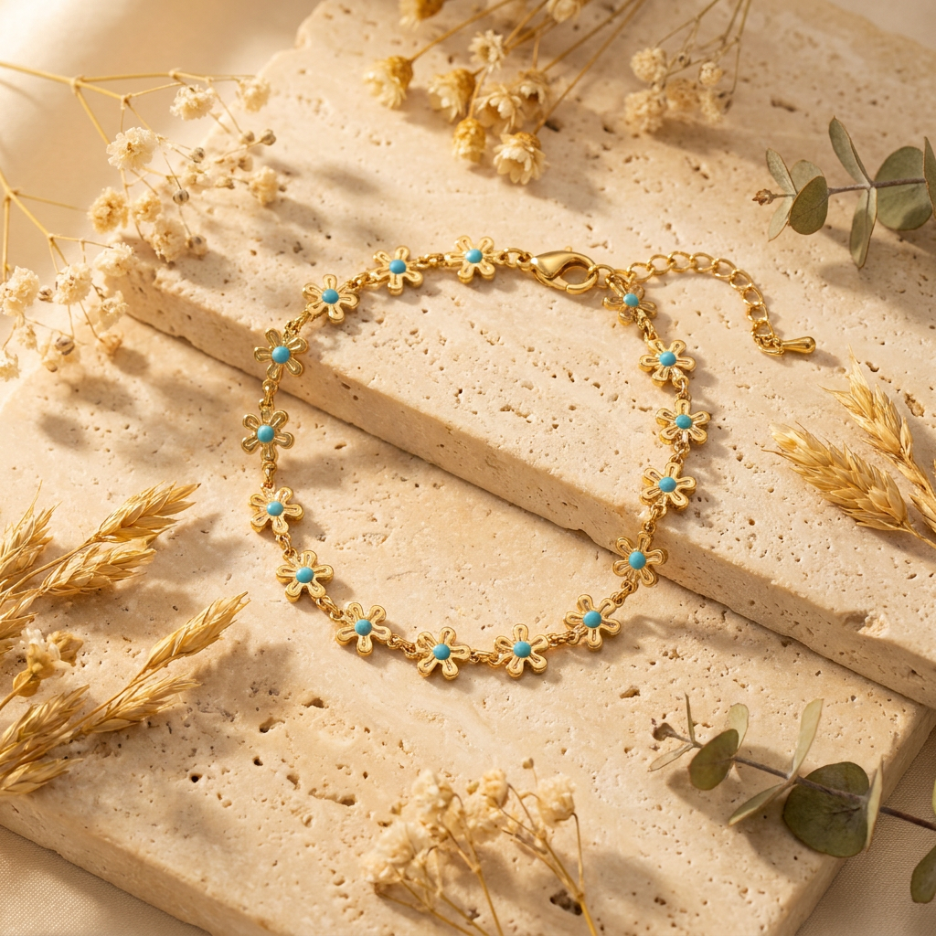 Aikaterini Flower Bracelet