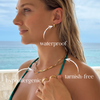 Zephyr Teardrop Gem Huggie Earrings