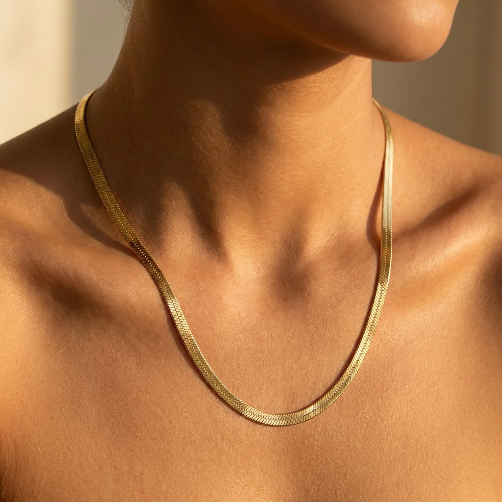 Eliza Herringbone Necklace