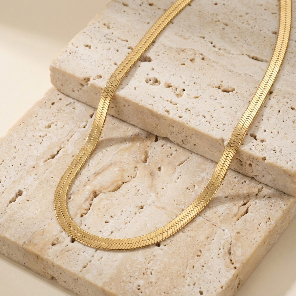 Eliza Herringbone Necklace