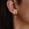 Karol Flower Huggie Earrings