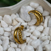 Larisa Twisted Gold Hoop Earrings