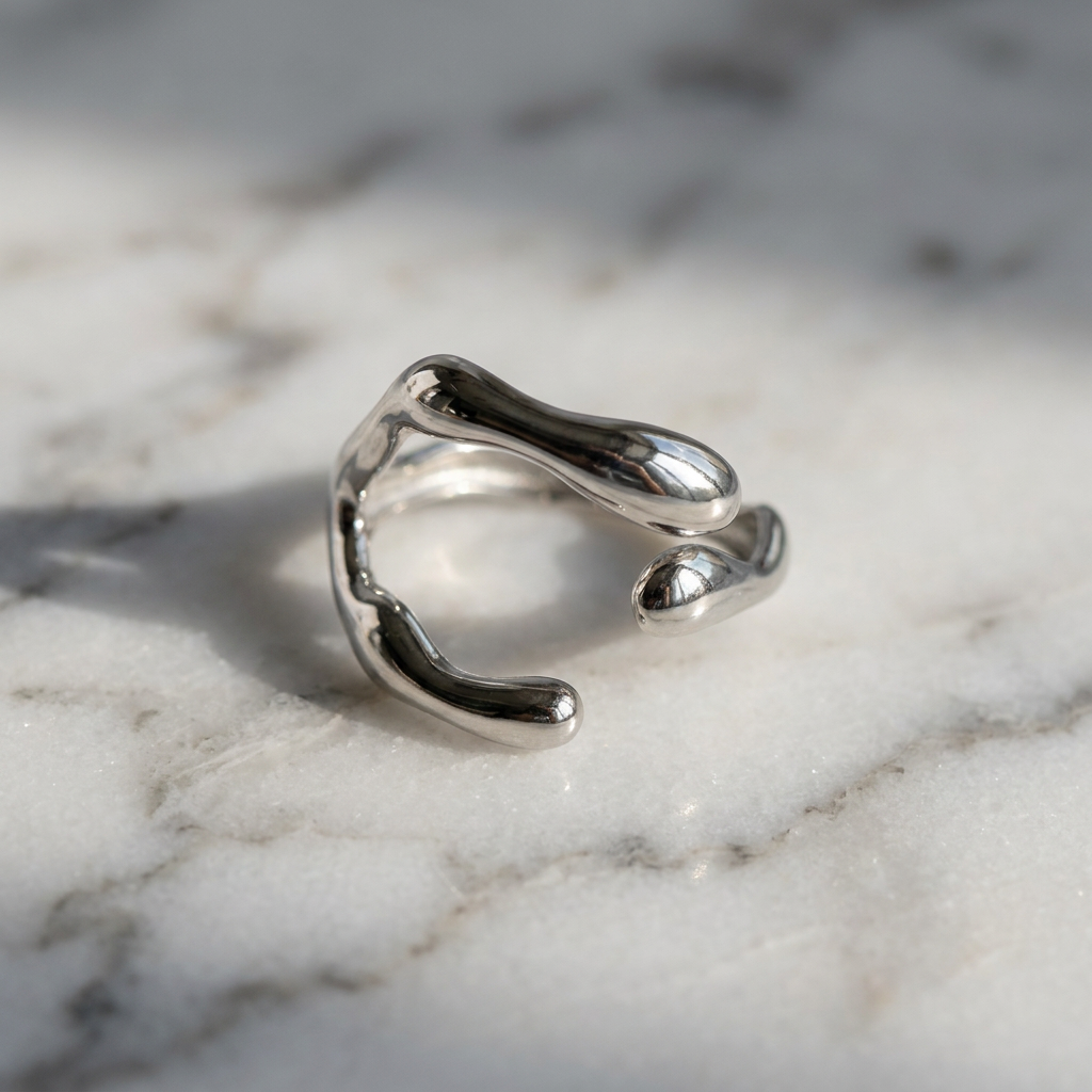 Celia Sculpted Open Ring