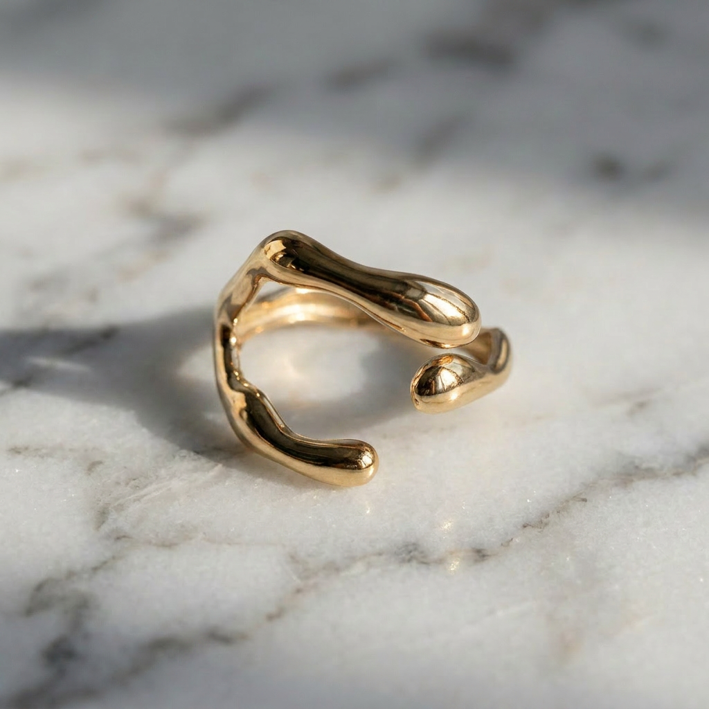 Celia Sculpted Open Ring