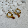 Noemi Gem Drop Earrings (Gold)