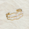 Sanita Pearl Wave Cuff Bracelet