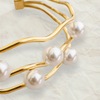 Sanita Pearl Wave Cuff Bracelet