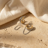 Elara Two Tone chain Earring