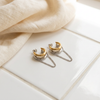 Elara Two Tone chain Earring