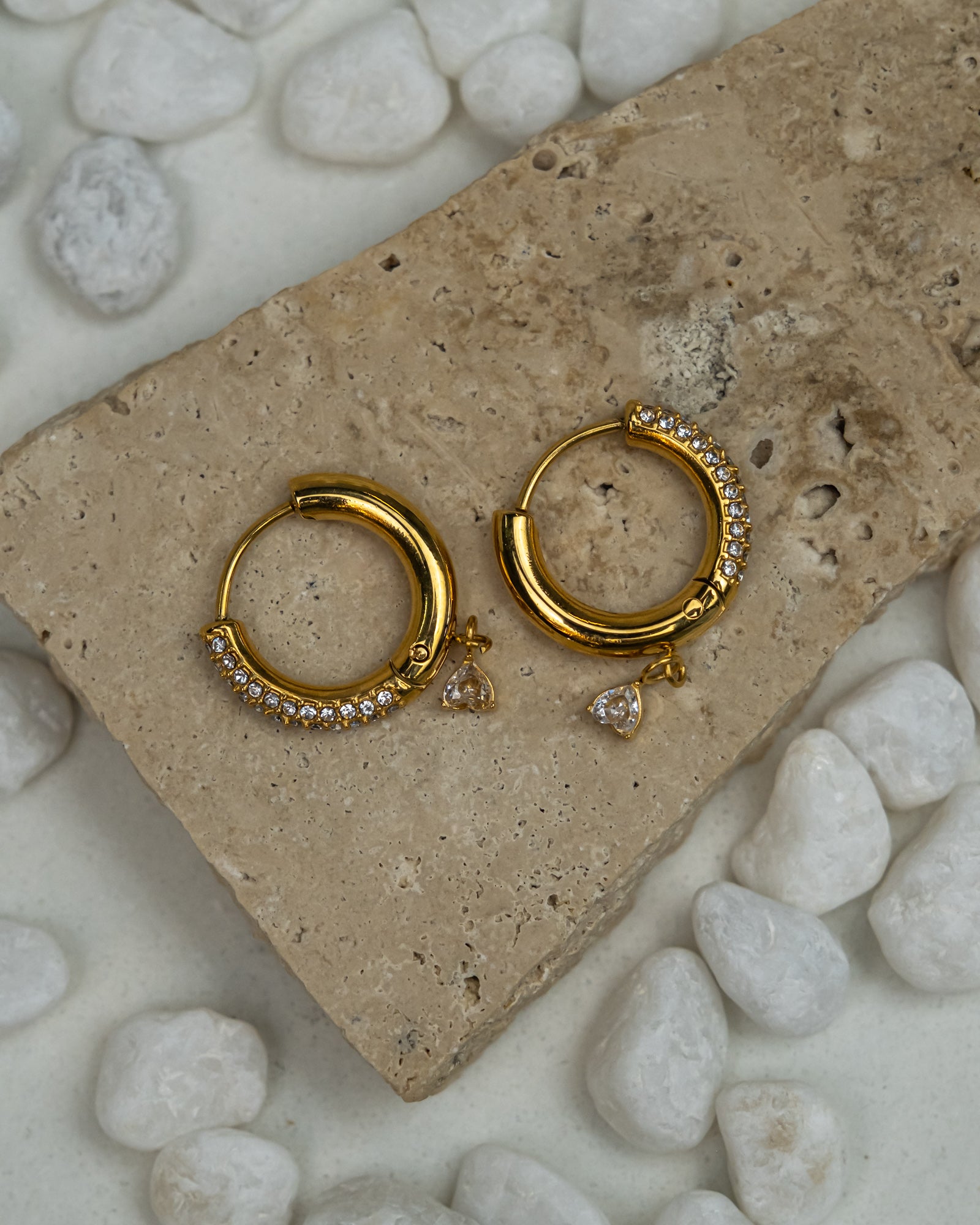 Ursa Round Huggie Earrings