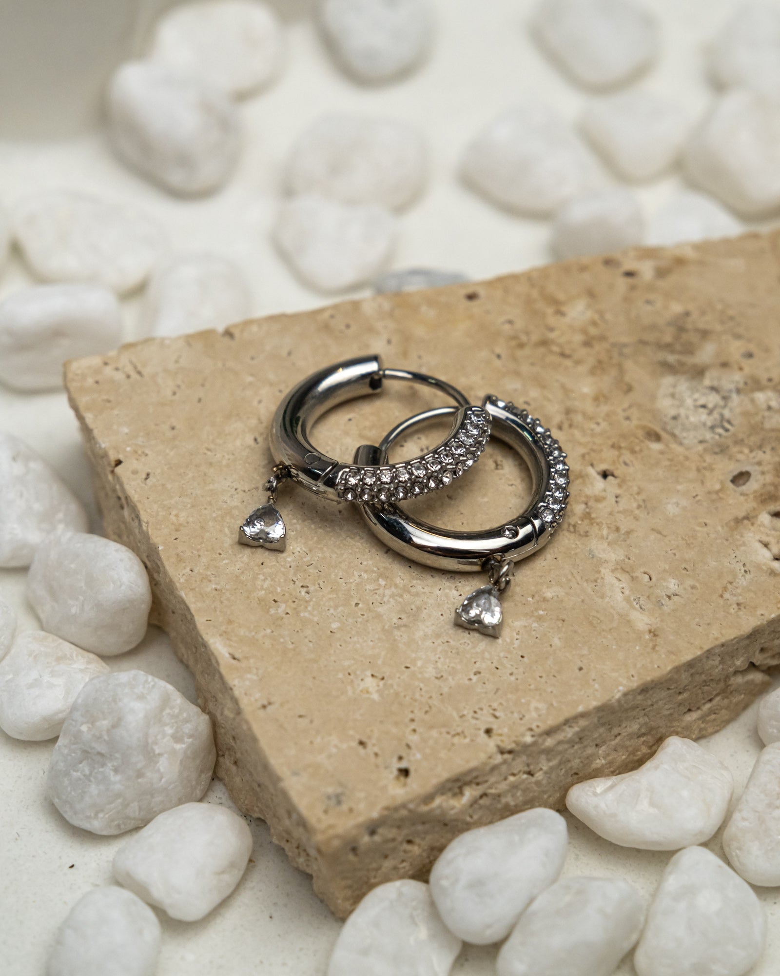 Ursa Round Huggie Earrings