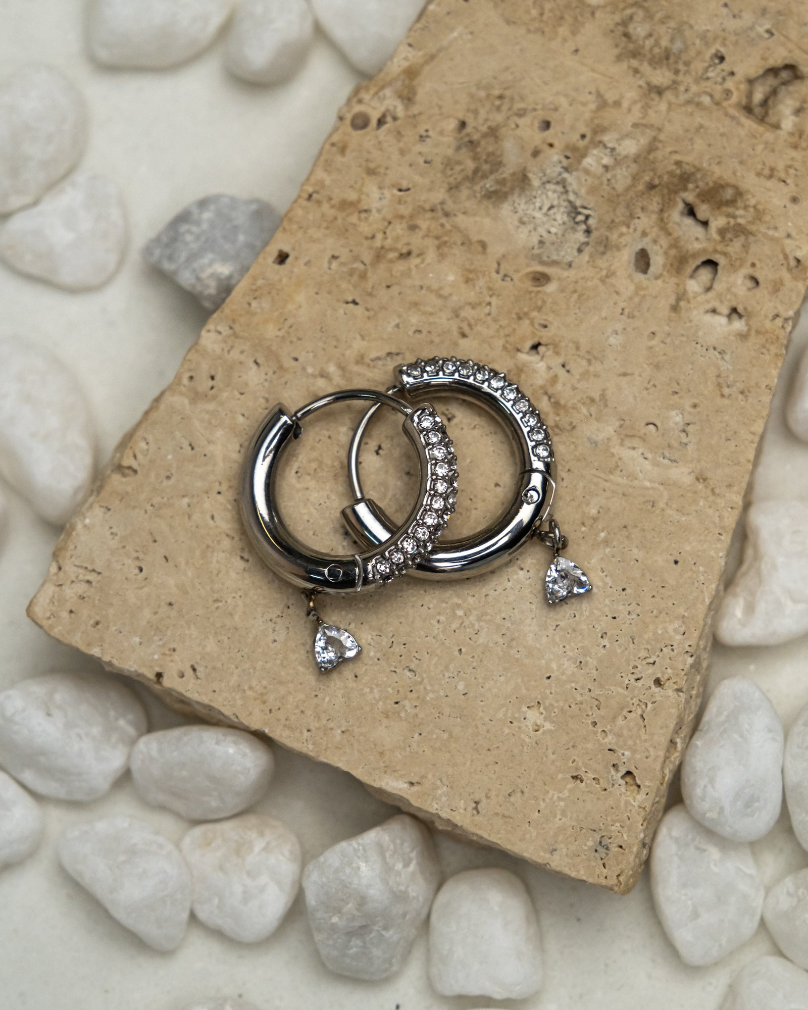 Ursa Round Huggie Earrings