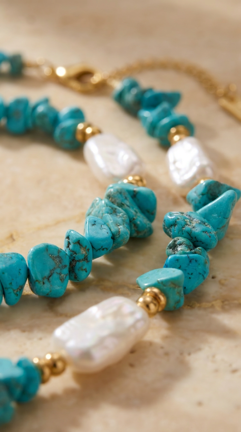 Morgan Semi Precious stone Necklace